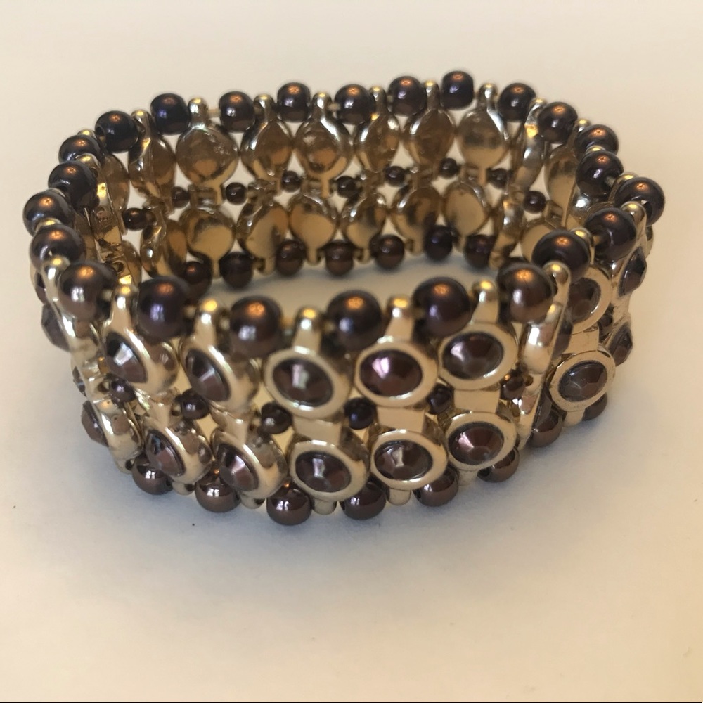 Reversible Bead and Faux Gem Bracelet